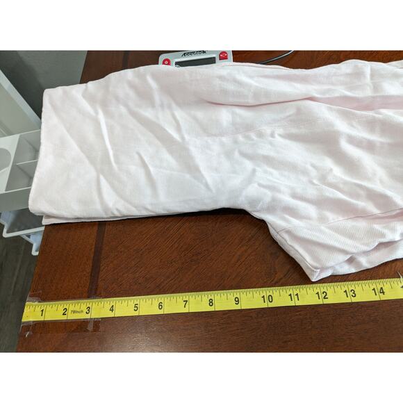 Ann Taylor Dress Pants 8 Light Pink Straight Wide Leg High Rise Trousers Office - Picture 7 of 9